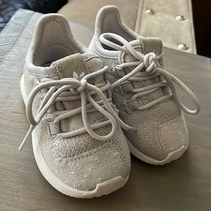 Infant Size 4 adidas sneakers. Used but still have love left!